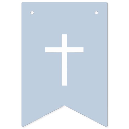 Blue Bless Our Son Banner Baptism Bunting Flags (Eerste vlag)