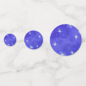 Blue Bling Anniversaire Table de fête Confetti (Derrière)