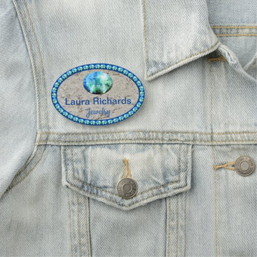 Blue Bling NAME TAG (In situ)