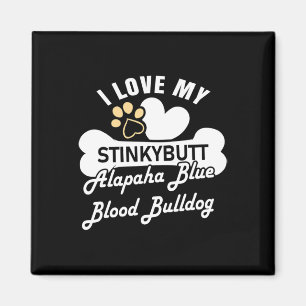 Blue Blood Bulldog hond - Alapaha Blue Blood Bulld Magneet