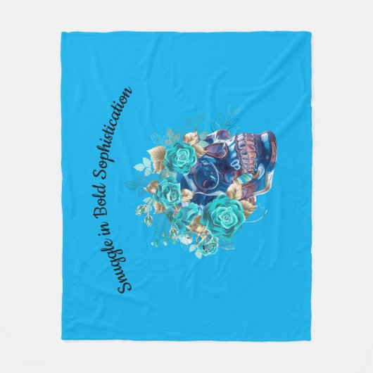 BLUE BLOOM REQUIEM RUNNER FLEECE DEKEN (Voorkant)