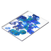 Blue Blooms op papier Notitieboek (Linkerzijde)