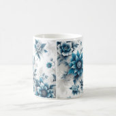Blue Blossom Elegance/Blooms in Blue Coffee Mok (Center)