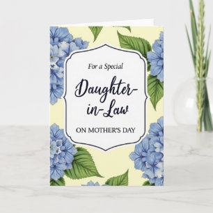 Blue Blossom Familie Liefde Kaart