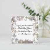 Blue Blossom Invitalized RSVP-kaarten Kaart (Staand voorkant)