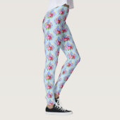 Blue Blumenstrauss Leggings (Droite)