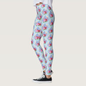 Blue Blumenstrauss Leggings (Gauche)