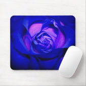 Blue Blushing Roos Mousepad Muismat (Met muis)