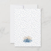 Blue Boho Baby Shower Invitation (Dos)