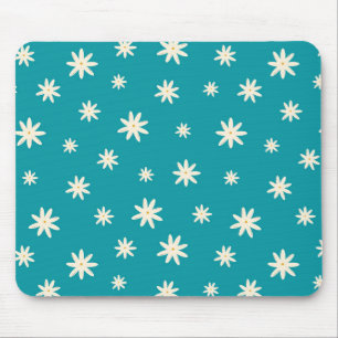 Blue Boho Daisy Muismat