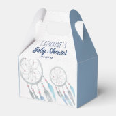 Blue Boho Dreamweaver Baby shower Bedankdoosjes (Voorkant Zijde)