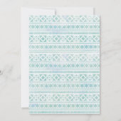 Blue Boho Drocatcher Wedding Uitnodiging (Achterkant)