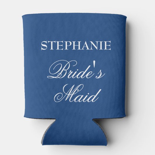 Blue Boho Feather Bachelorette Party Blikjeskoeler (Achterkant)