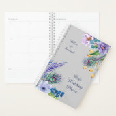 Blue Boho Floral Wedding Planner (Display)