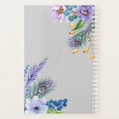 Blue Boho Floral Wedding Planner (Achterkant)