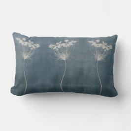Blue Boho Flower Lumbar Pillow Kussen