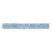 Blue Boho Lace Paisley Pattern Lint (Voorkant)