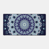 Blue Boho Mandala Bureaumat (Voorkant)