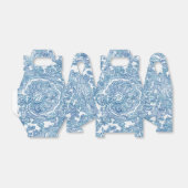 Blue Boho Paisley Pattern Bedankdoosjes (Uitgevouwen)