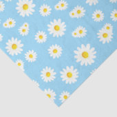 Blue Boho Spring Daisies Pattern Tissuepapier (Detail)