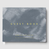 Blue Boho Watercolor Mariage Gold Foil (Recto)