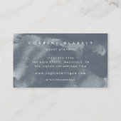 Blue Boho Waterverf Visitekaartje (Achterkant)