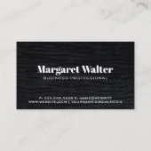 Blue Boke | Carte de visite Monogram Square (Dos)