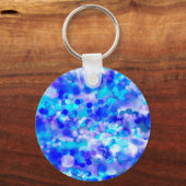 Blue Bokeh 92015 Sleutelhanger (Voorkant)