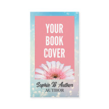 Blue Bokeh Auteur en Schrijver Boek Hoesje