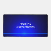 Blue Bokeh Guilloché Design, Graphiste (Recto)