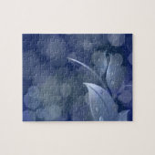 Blue Bokeh Leaves Legpuzzel (Horizontaal)