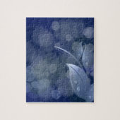 Blue Bokeh Leaves Legpuzzel (Verticaal)