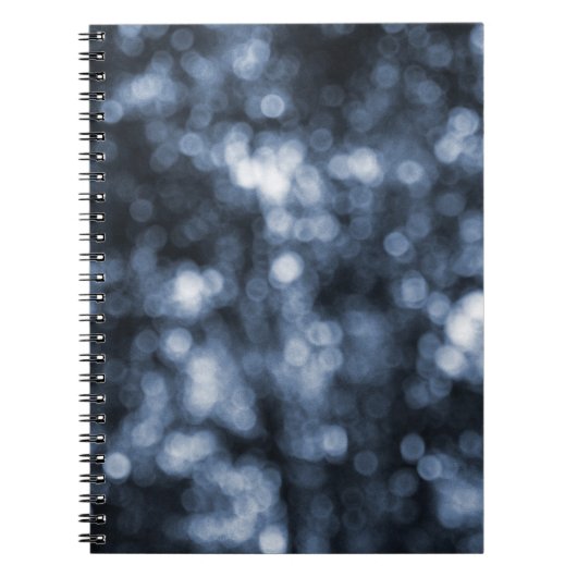 Blue Bokeh Notitieboek (Voorkant)