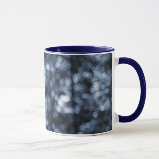 Blue Bokeh Ringer Mok (Rechts)