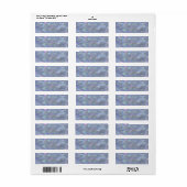 Blue Bokeh Sparkles Etiket (Full Sheet)