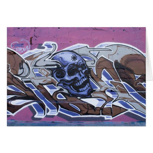 Blue Bonehead Graffiti (Voorkant Horizontaal)