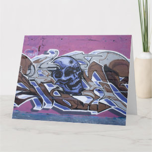 Blue Bonehead Graffiti Kaart