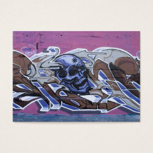 Blue Bonehead Graffiti Visitekaartje