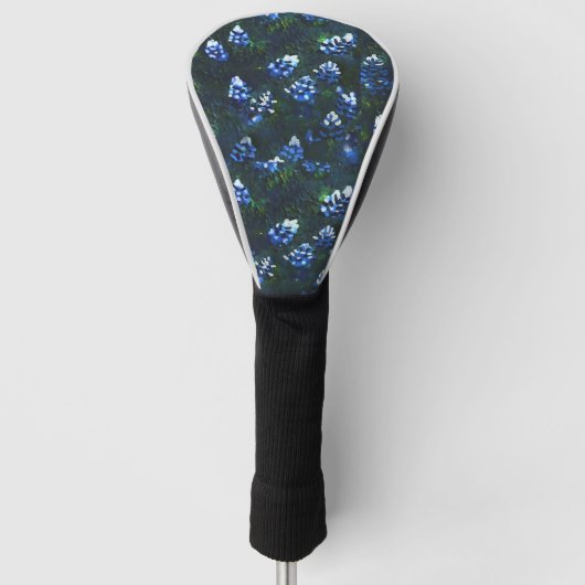 Blue Bonnetl Driver Hoesje Golfheadcover (Voorkant)