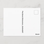 Blue Bonsai Waterverf Briefkaart (Achterkant)