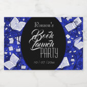 Blue Book lanceringsfeest Sparkling Wijnetiket (Enkel label)