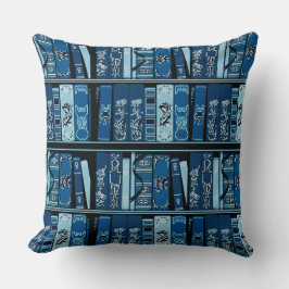 Blue Book Shelves Books Sierkussen