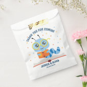 Blue Bookworm Theme Favor Bag Bedankzakje (Gezegeld)