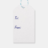 Blue Boomerangs Cadeaulabel (Achterkant)