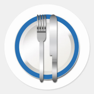 Blue Bord Special Ronde Sticker