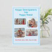 Blue Border Foto Grootouders Dag (Staand voorkant)