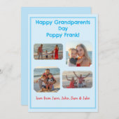 Blue Border Foto Grootouders Dag (Voorkant / Achterkant)