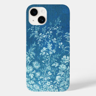 Blue Botanical Floral Print Custom Hoesje-Ma Case-Mate iPhone 14 Hoesje