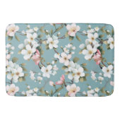 Blue Botanical Spring Dogwood Badmat (Voorkant)