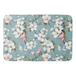 Blue Botanical Spring Dogwood Badmat